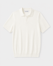 100% cotton knitted polo shirt