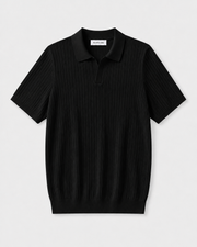 100% cotton knitted polo shirt