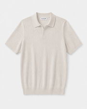 100% cotton knitted polo shirt